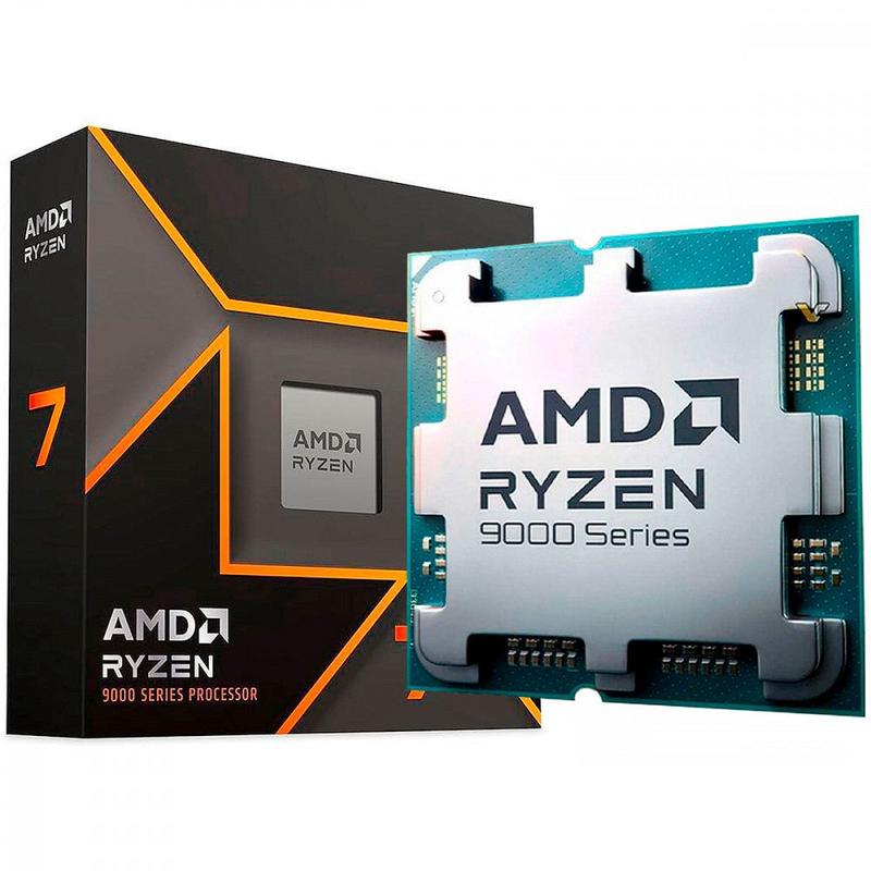 Processador AMD Ryzen 7 9700X 40MB 3.8GHz - 5.5GHz - Processador